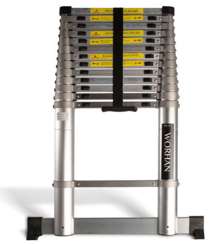 Echelle Télescopique  Avec Des Anneaux En Aluminium 4.4m  (1AK4.4)