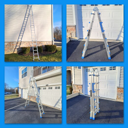 5.87m Ladder Foldable Telescopic Extendable  Multipurpose Aluminium L6