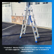 Scala 5.87m telescopica multifunzione. Forte e stabile scaletta L6