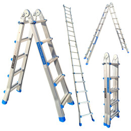 5,3m Ladder Foldable Telescopic Extendable  Multipurpose Aluminium L5