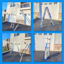 5,3m Ladder Foldable Telescopic Extendable  Multipurpose Aluminium L5