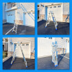 4,14 m Ladder Foldable Telescopic Extendable  Multipurpose Aluminium L4