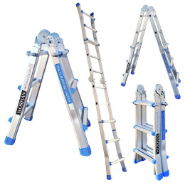 3,02m Ladder Foldable Telescopic Extendable  Multipurpose Aluminium L3