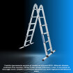 Scala 4.10m alluminio multifunzione estensibile pieghevole LG4