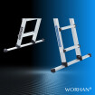 4.10m Ladder Foldable Extendable with Stabilizer Stepladder Aluminium LG4