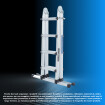 Scala 4.10m alluminio multifunzione estensibile pieghevole LG4