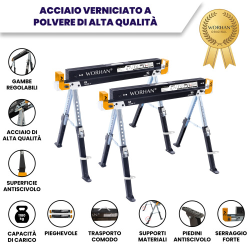 Tréteaux Chavalet Sciage Ajustables S600A  (set de 2)