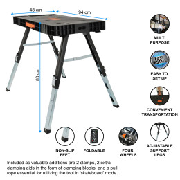 WORHAN®  Établi Multifonction 5 en 1