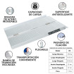 0.95m Rampa Plegable Xtra Ancha  (R3W)