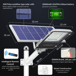 WORHAN ®  Solar Light Lamp  - LS120H